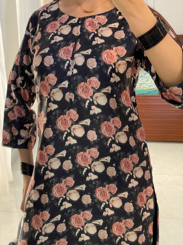 Shamooz Silk 2-Piece Suit with Farshi Shalwar | Latest 2025 Prints | Limited Stock